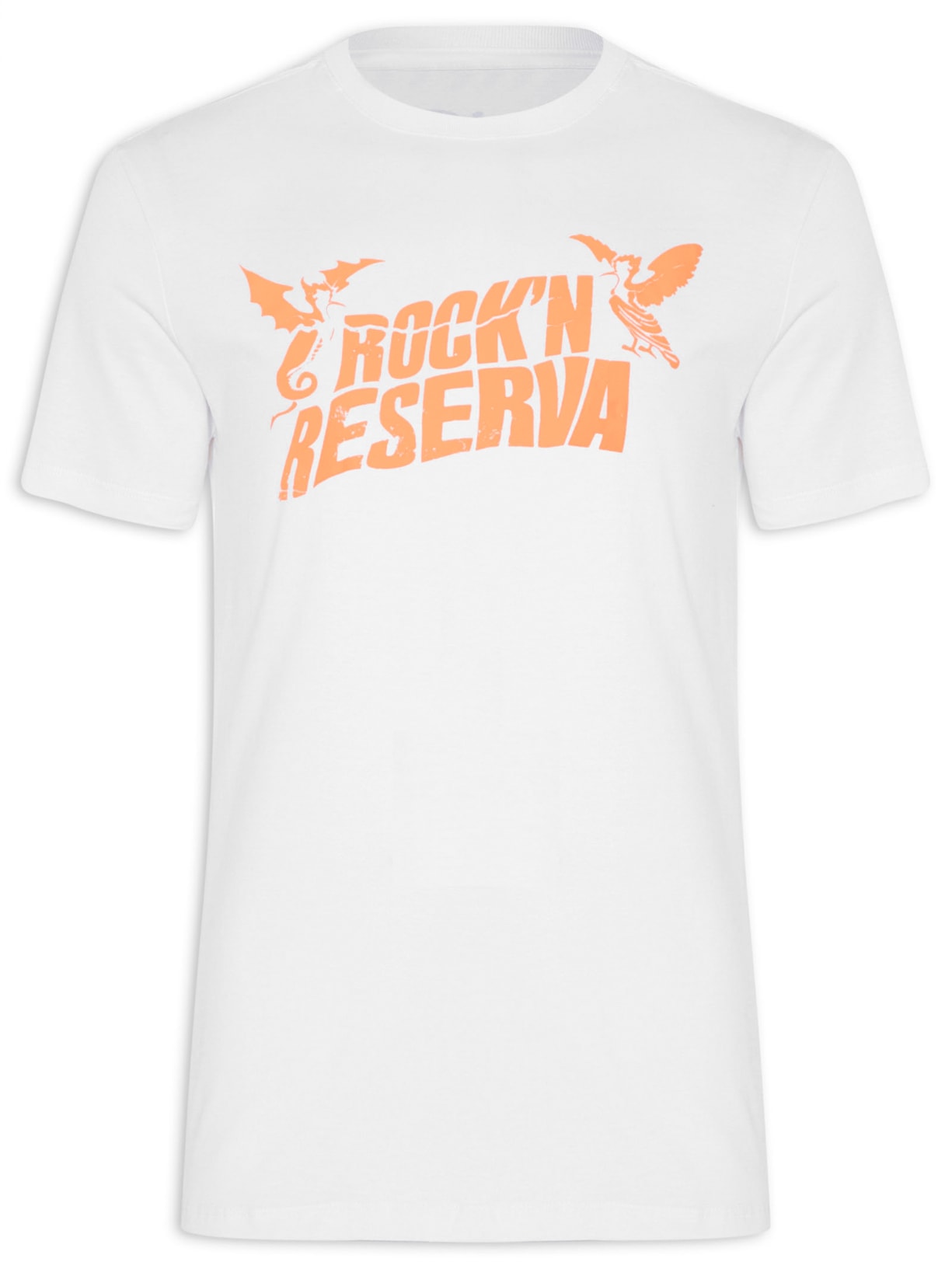 Camiseta Masculina Estampada Darkness - Branco