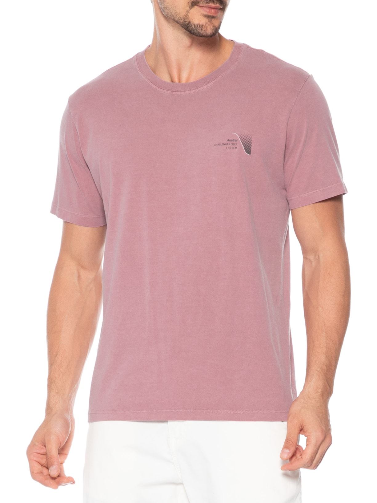 Camiseta Masculina Estampada Deep Roxo Austral