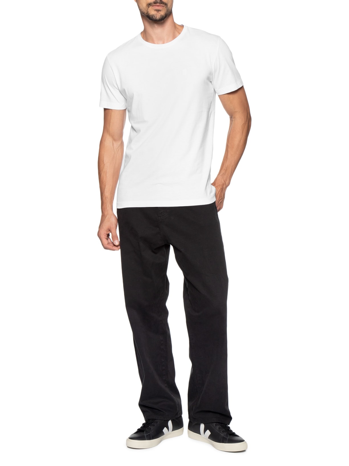 Camiseta Masculina Estampada Drink Negroni Branco Sergio K