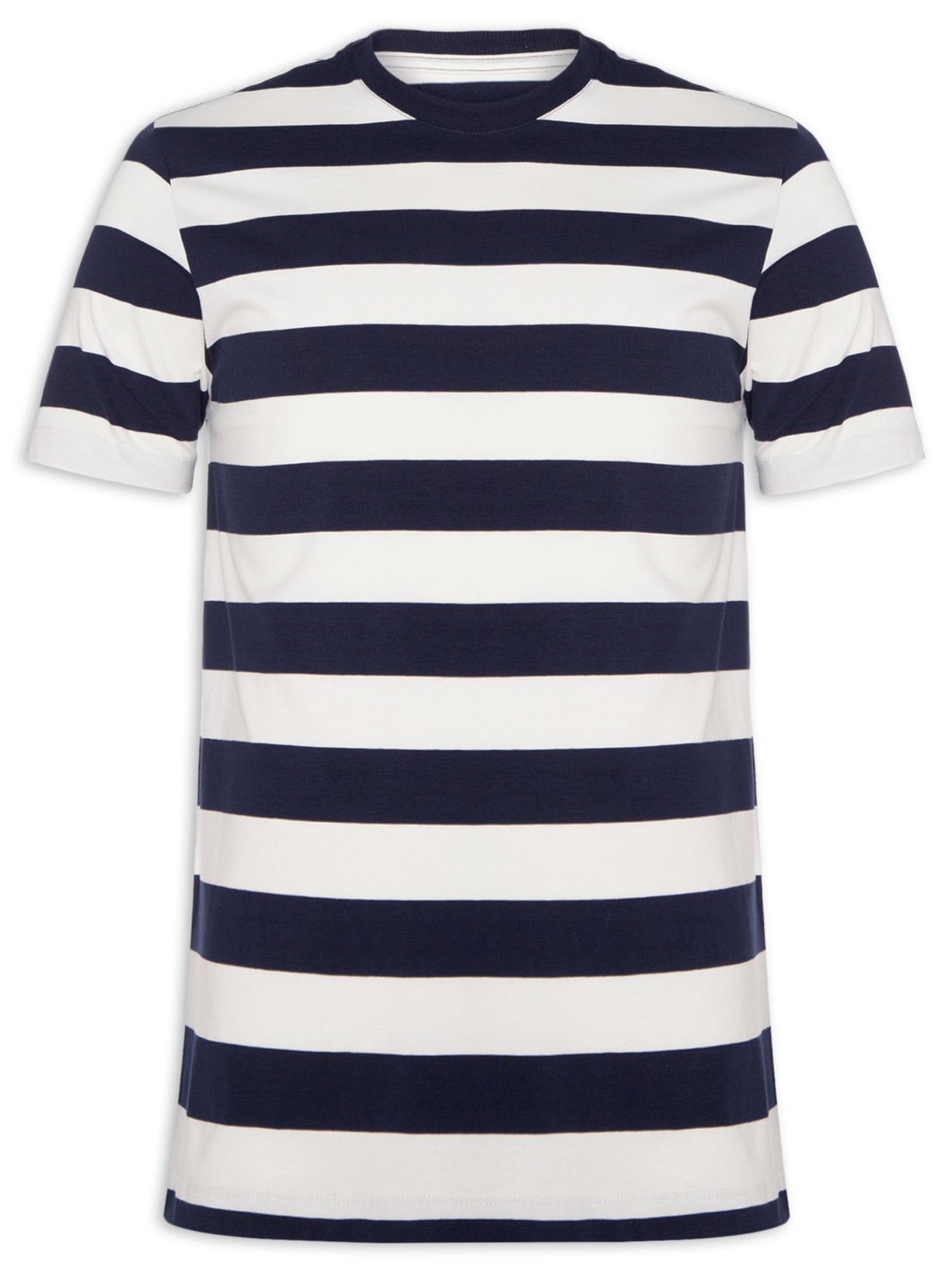 Camiseta Masculina Estampada Em Algodão Azul Aramis