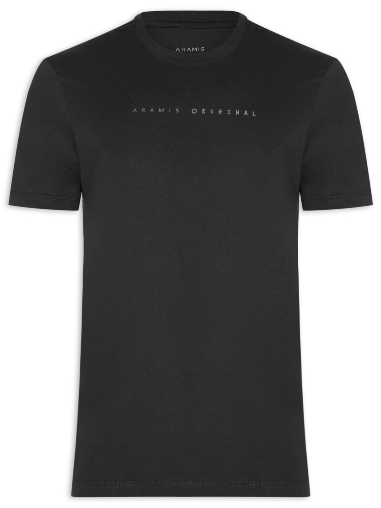 Camiseta Masculina Estampada Em Algodão - Preto