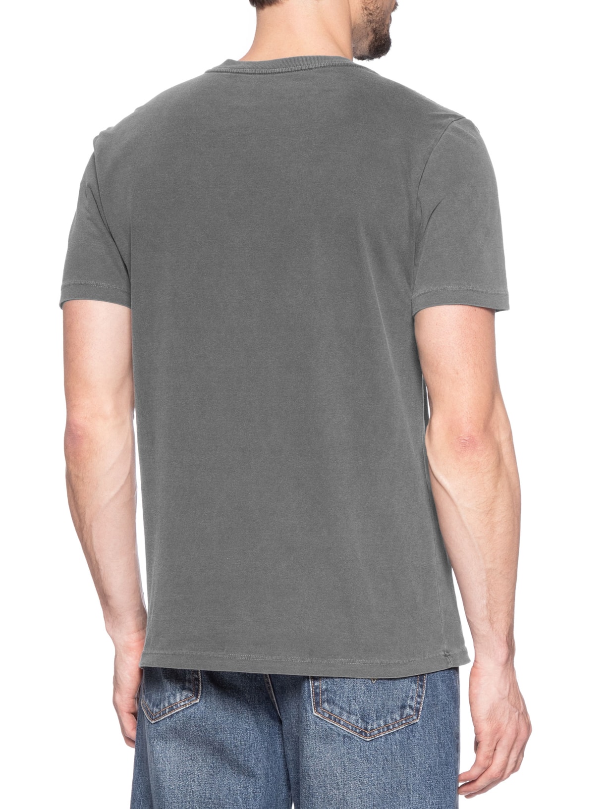 Camiseta Masculina Estampada Em Algodão Preto Aramis