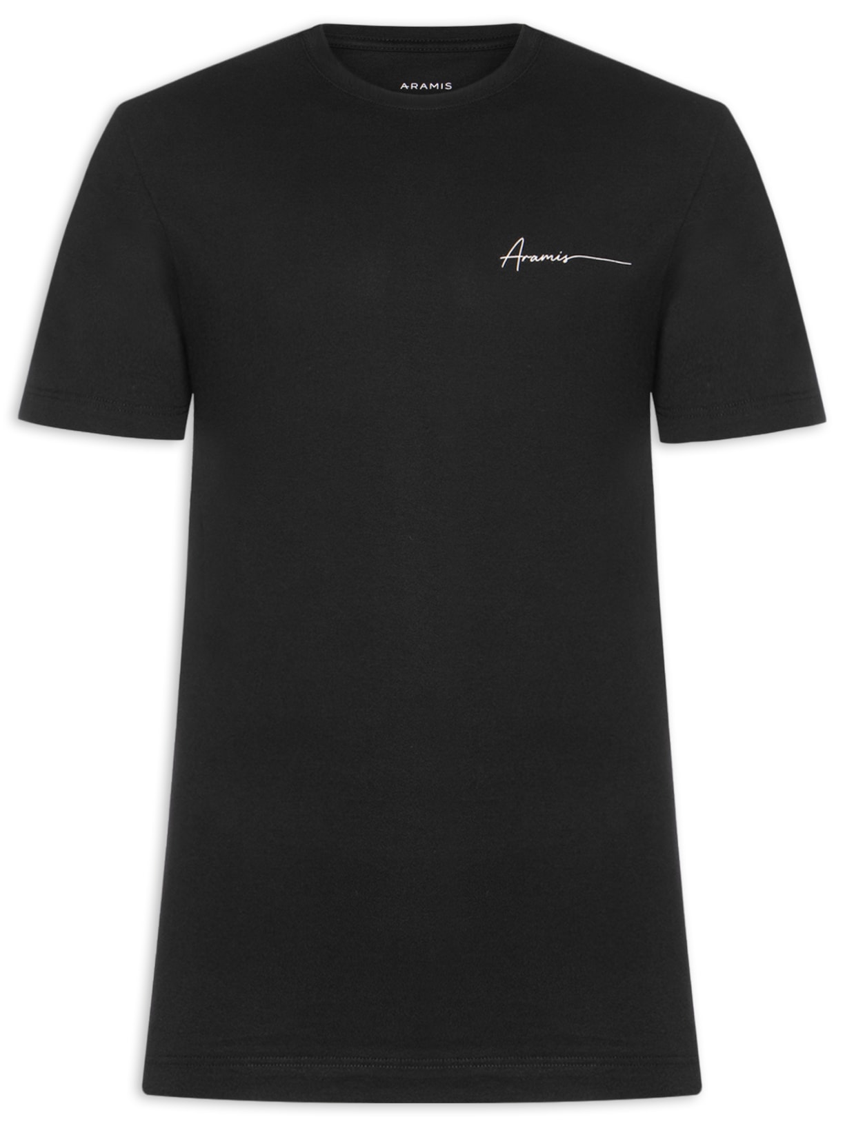 Camiseta Masculina Estampada Em Algodão - Preto