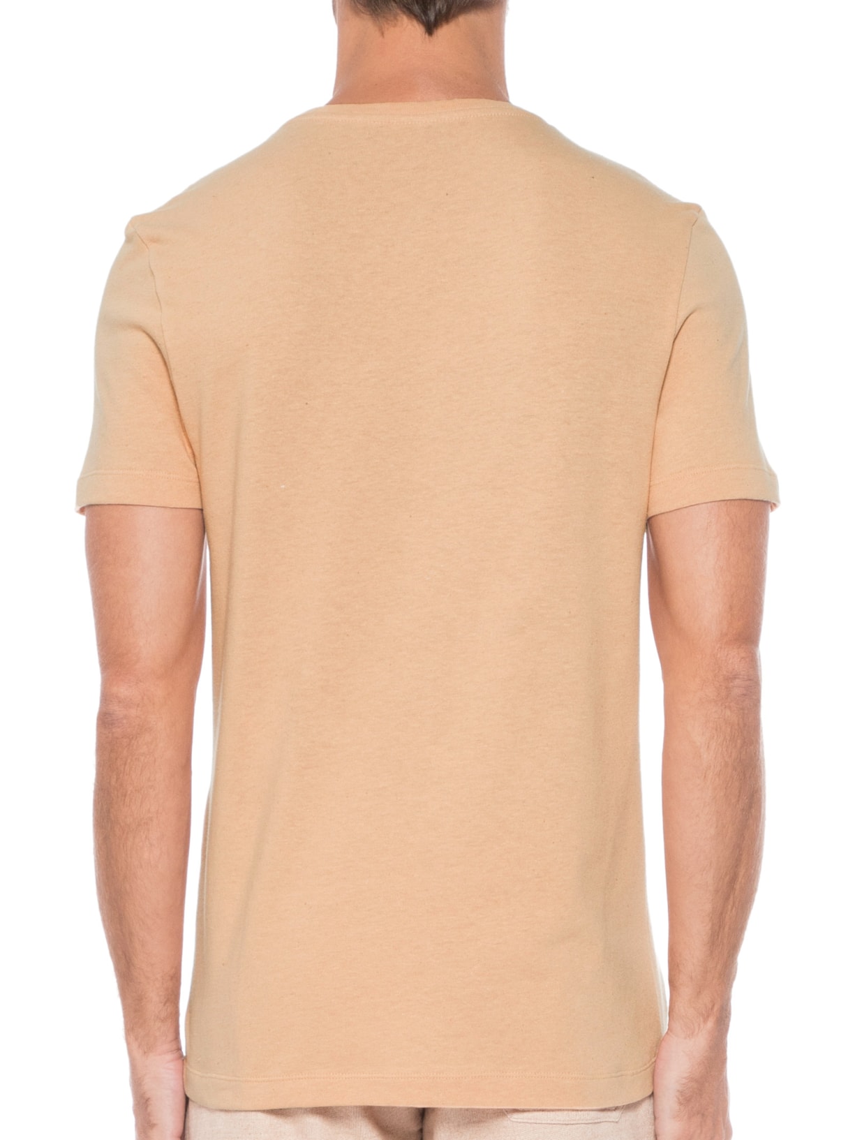 Camiseta Masculina Estampada Escrita Bege Barche