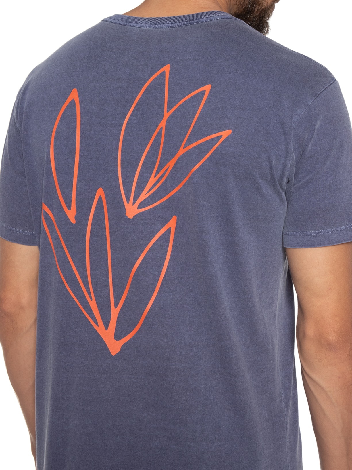 Camiseta Masculina Estampada Estonada Azul Barche