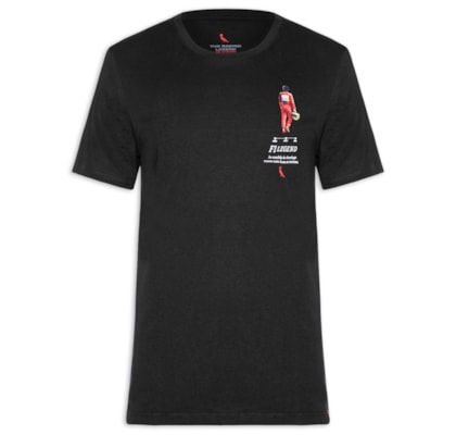 Camiseta Masculina Estampada F1 Legend Senna - Preto