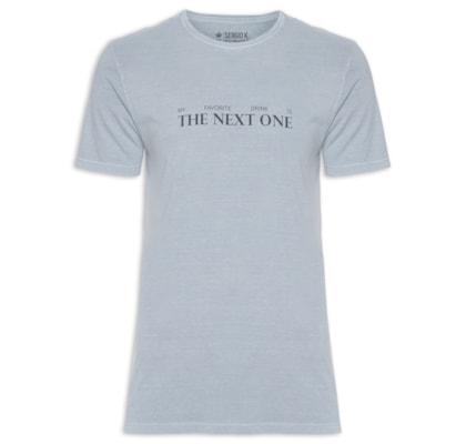 Camiseta Masculina Estampada Favorite Drink - Cinza 