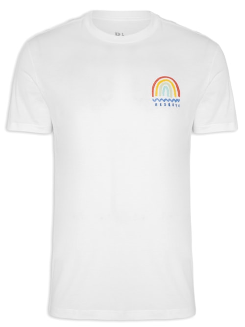 Camiseta Masculina Estampada Feeling Good - Branco