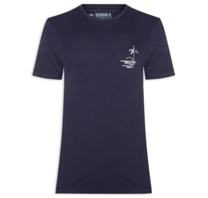 Camiseta Masculina Estampada Find The Sunset - Azul