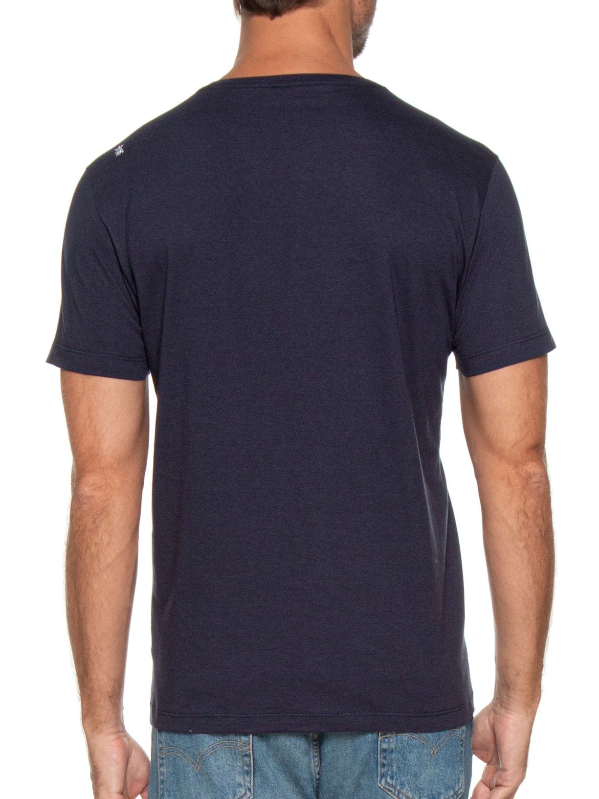 Camiseta Masculina Estampada Find The Sunset Azul Sergio K