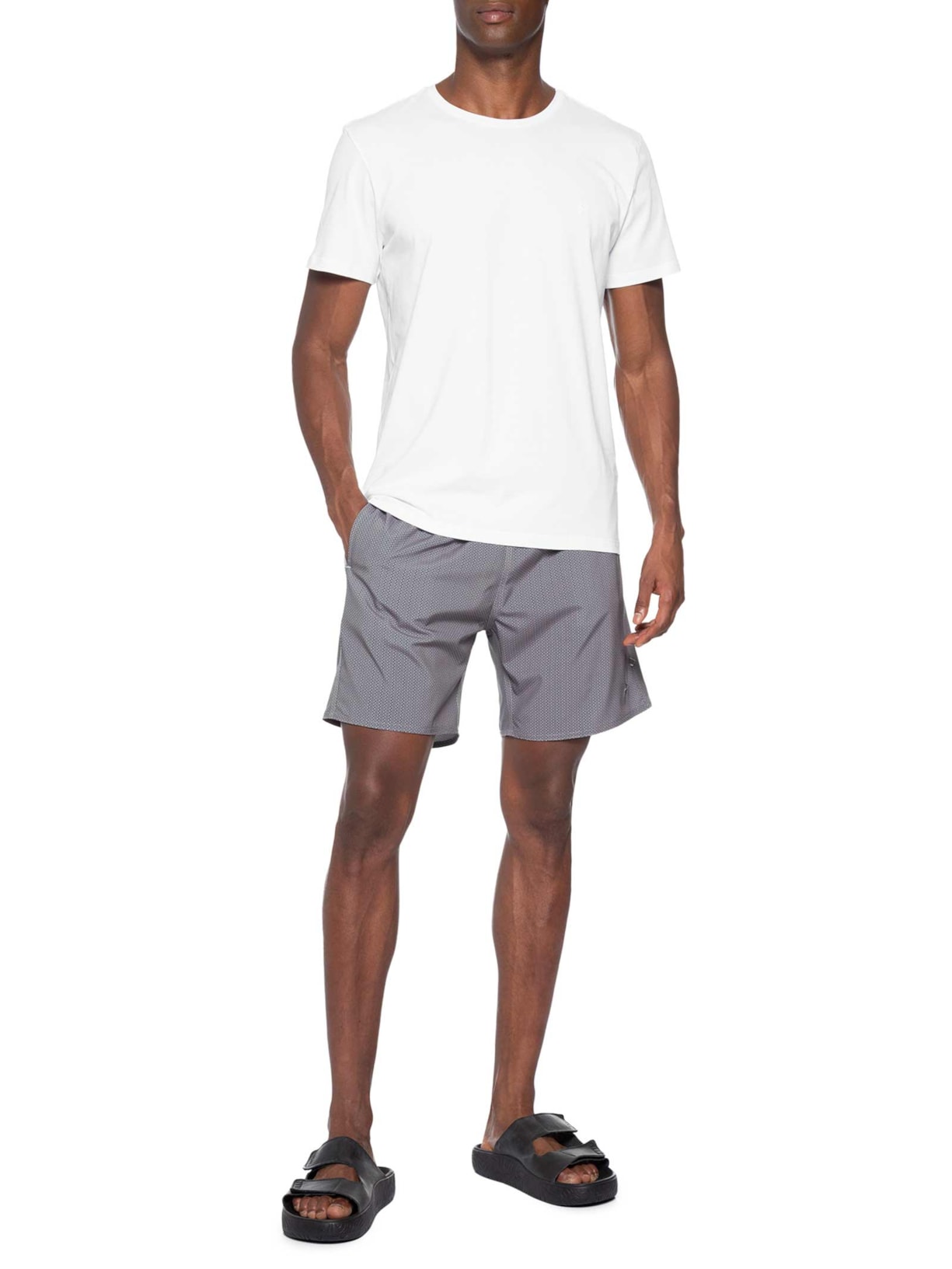 Camiseta Masculina Estampada Freedom Branco Sergio K