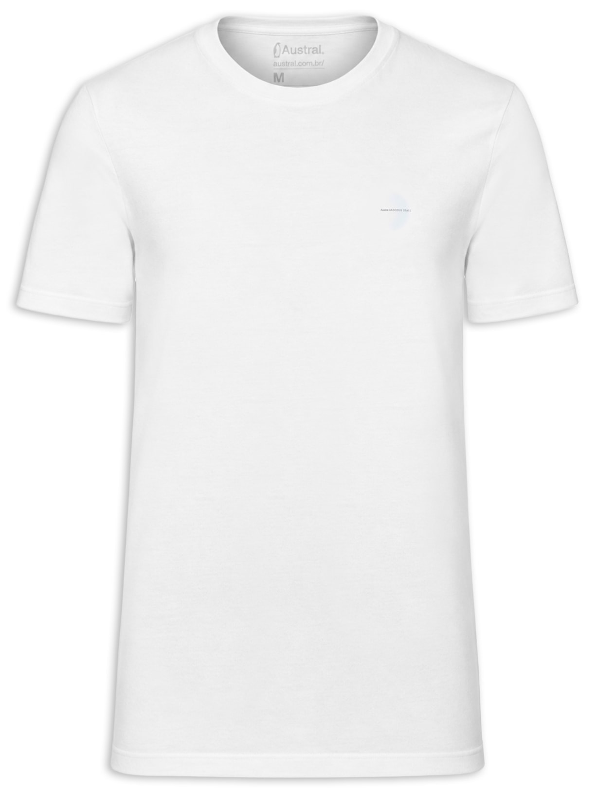 Camiseta Masculina Estampada Gas Branco Austral