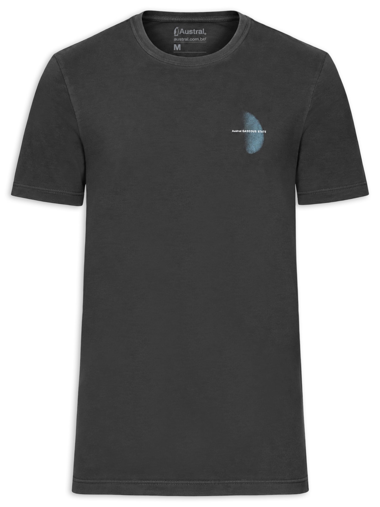 Camiseta Masculina Estampada Gas – Preto Austral