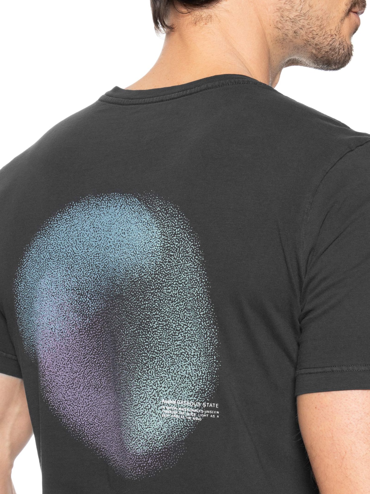 Camiseta Masculina Estampada Gas – Preto Austral