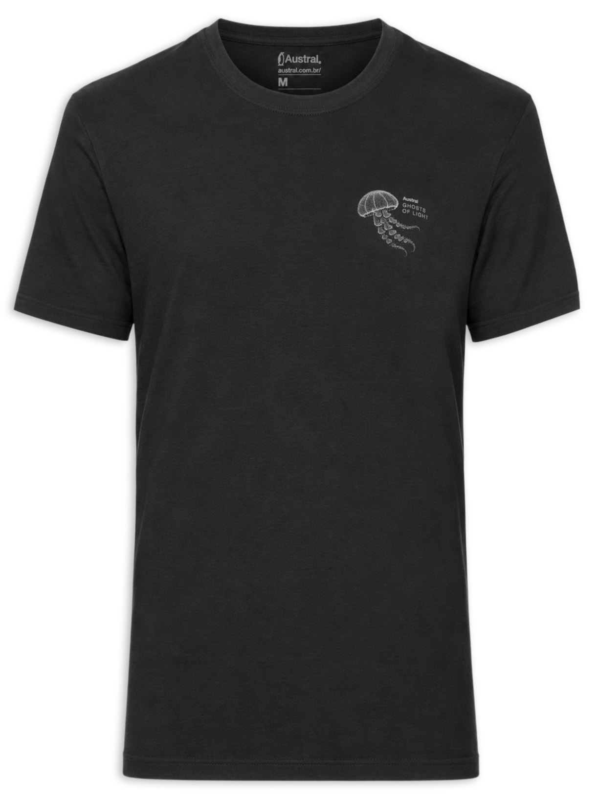 Camiseta Masculina Estampada Ghost Preto Austral