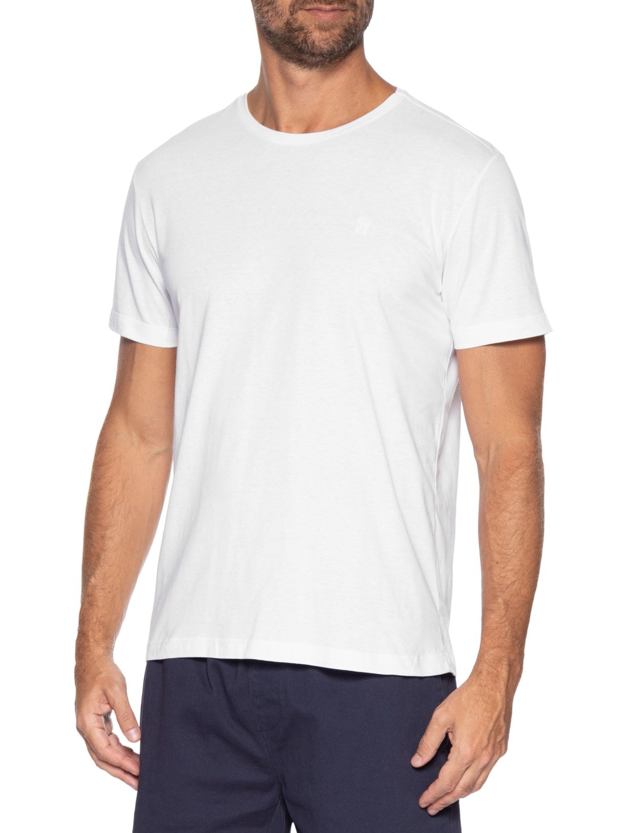 Camiseta Masculina Estampada Grand  Prix Branco Sergio K