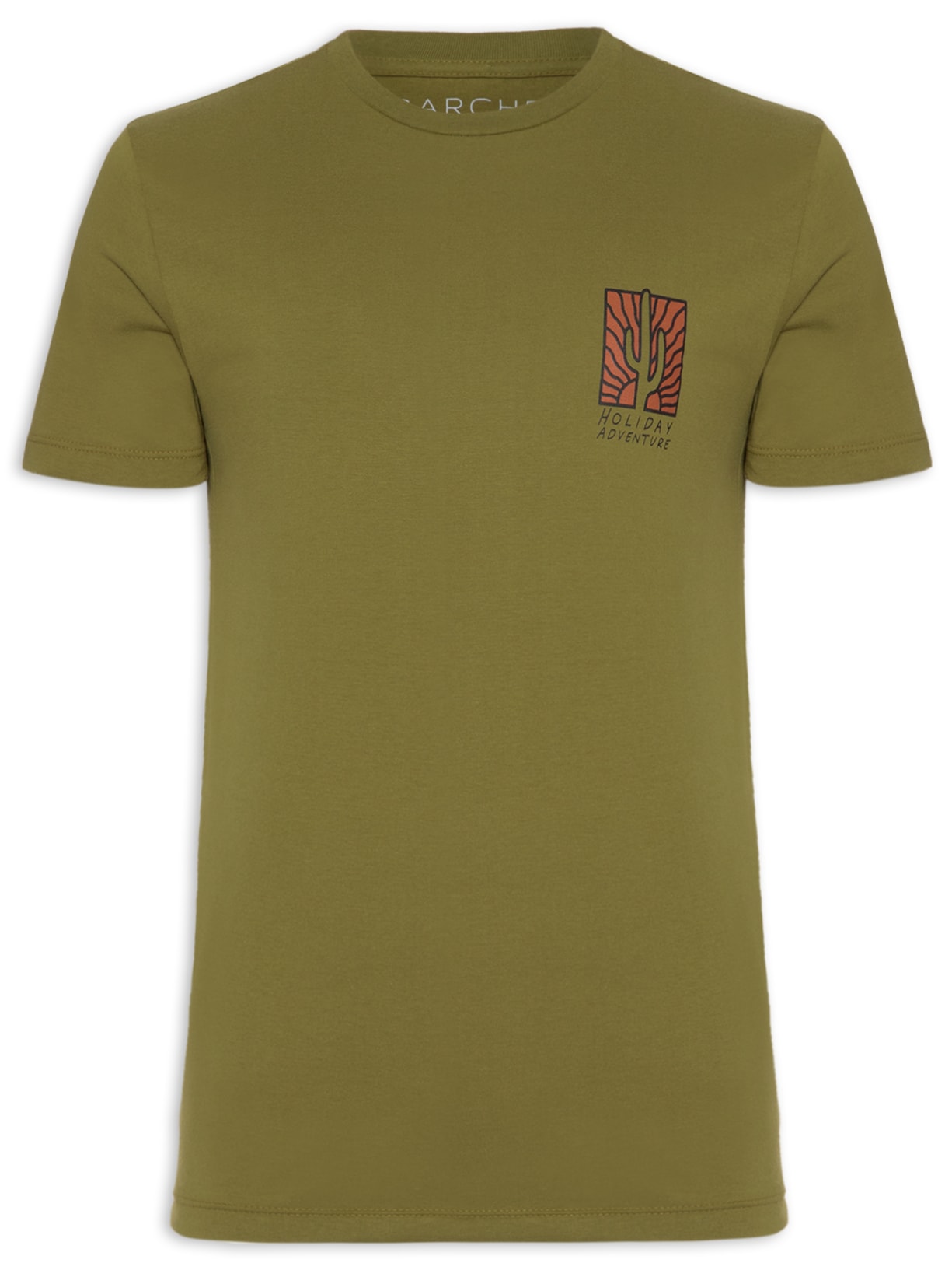 Camiseta Masculina Estampada Holiday - Verde