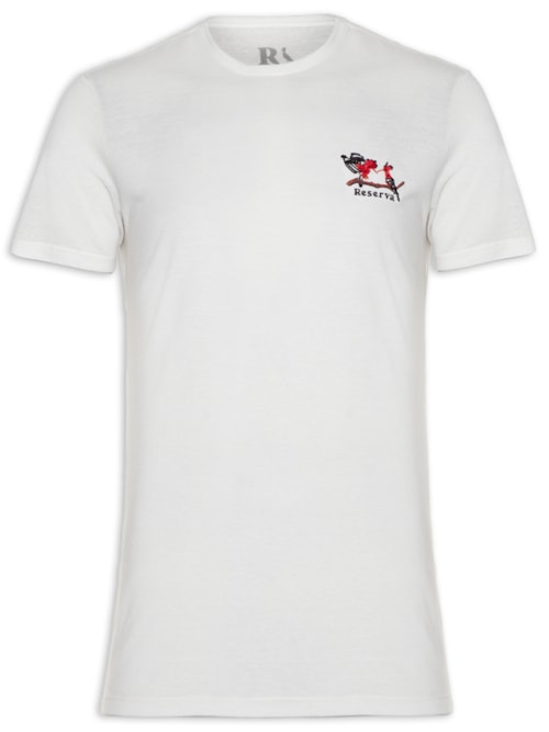 Camiseta Masculina Estampada Hoppoe Bird - Off-white