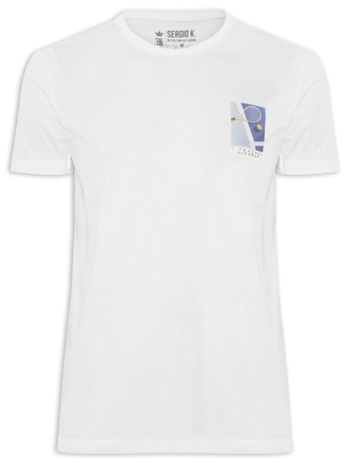 Camiseta Masculina Estampada I Trained – Branco