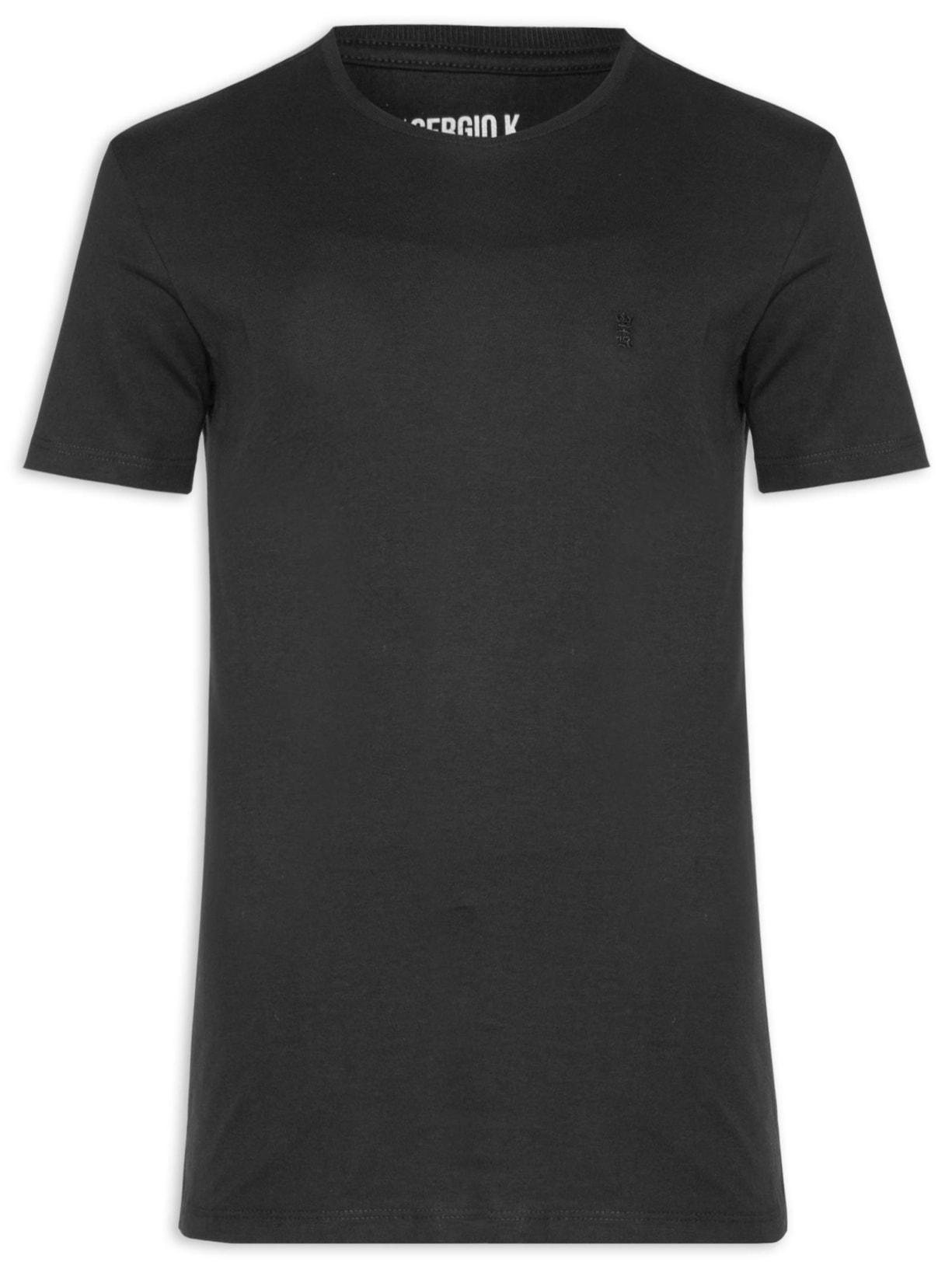 Camiseta Masculina Estampada Invest Happiness Preto Sergio K
