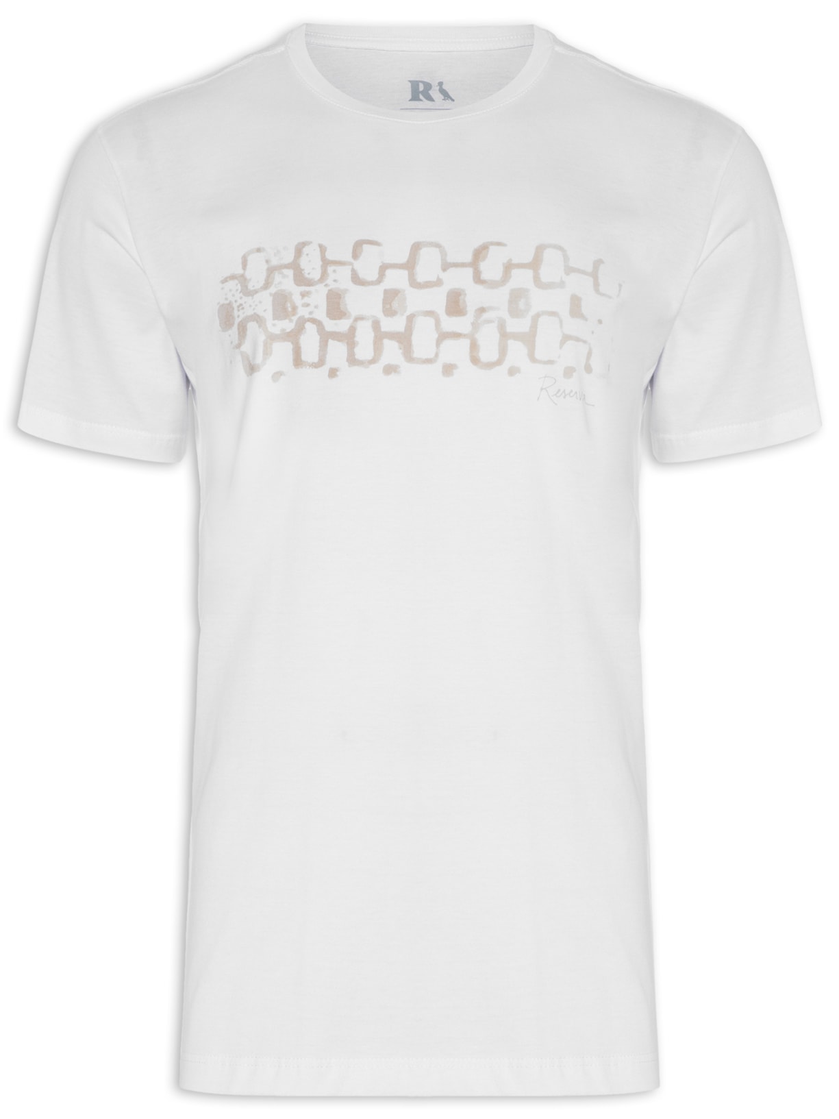Camiseta Masculina Estampada Ipa Aqua Calçadão - Branco