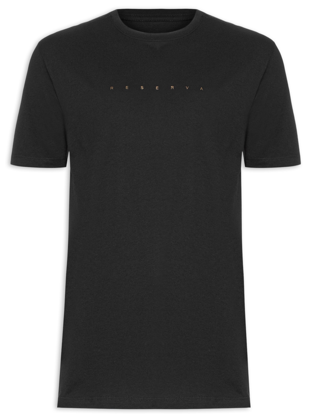 Camiseta Masculina Estampada Jeans Gold - Preto