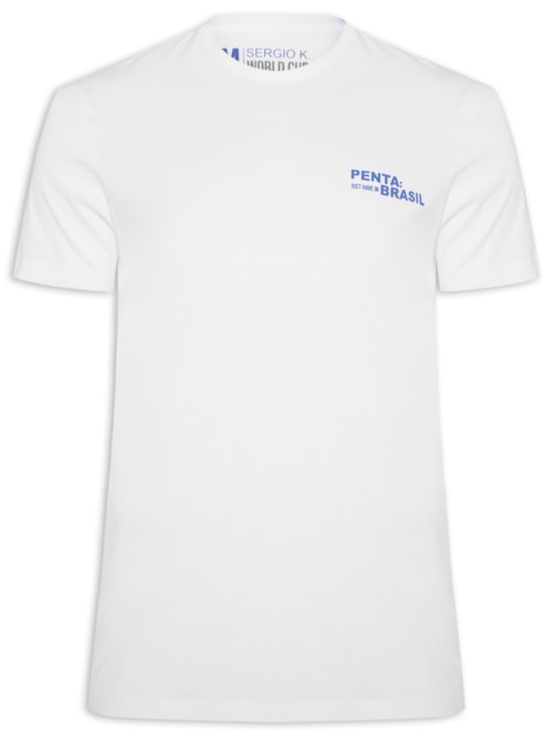Camiseta Masculina Estampada Just Have In Brasil – Branco