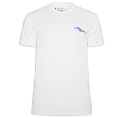 Camiseta Masculina Estampada Just Have In Brasil – Branco