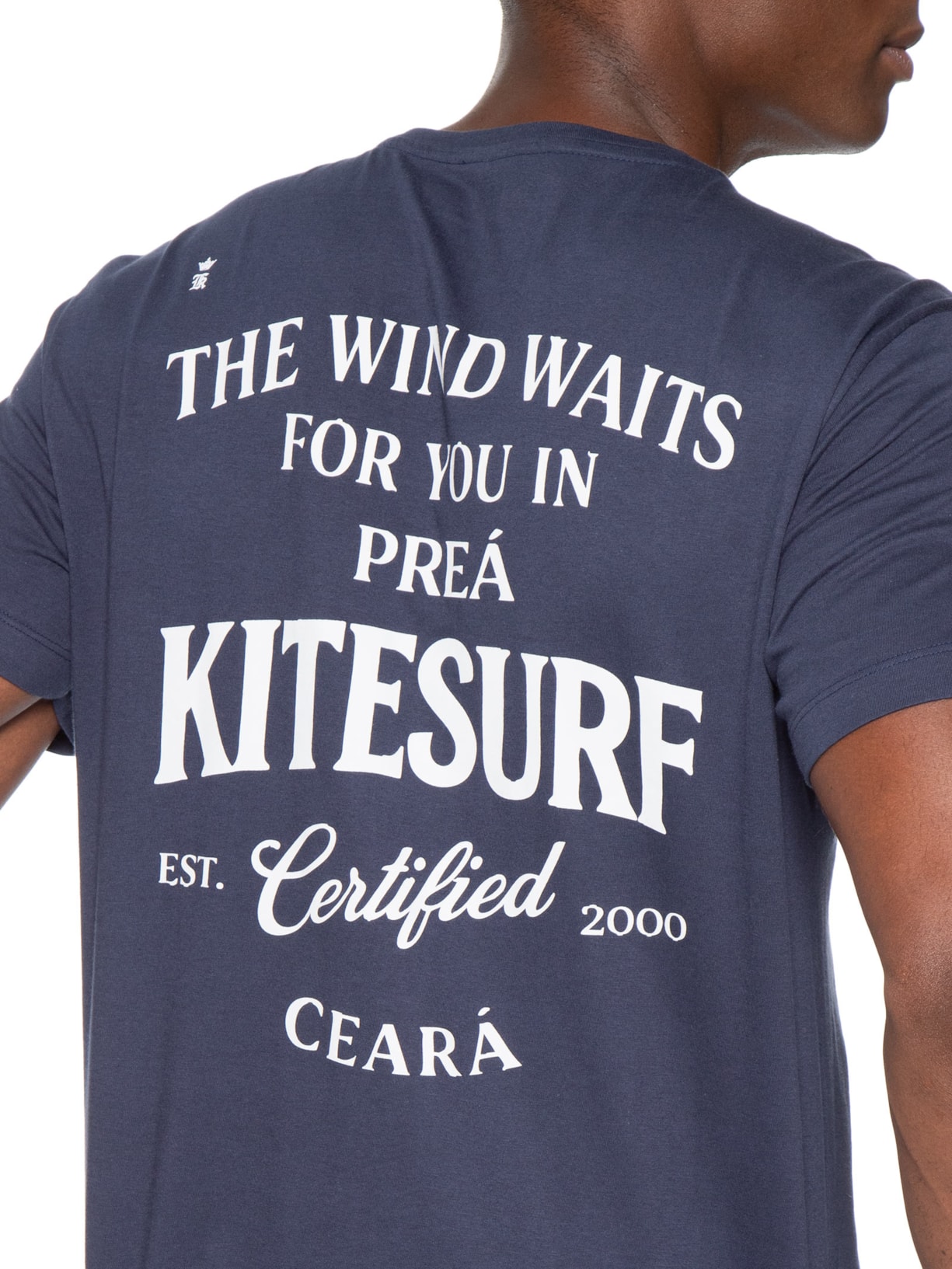Camiseta Masculina Estampada Kitesurf Azul Sergio K