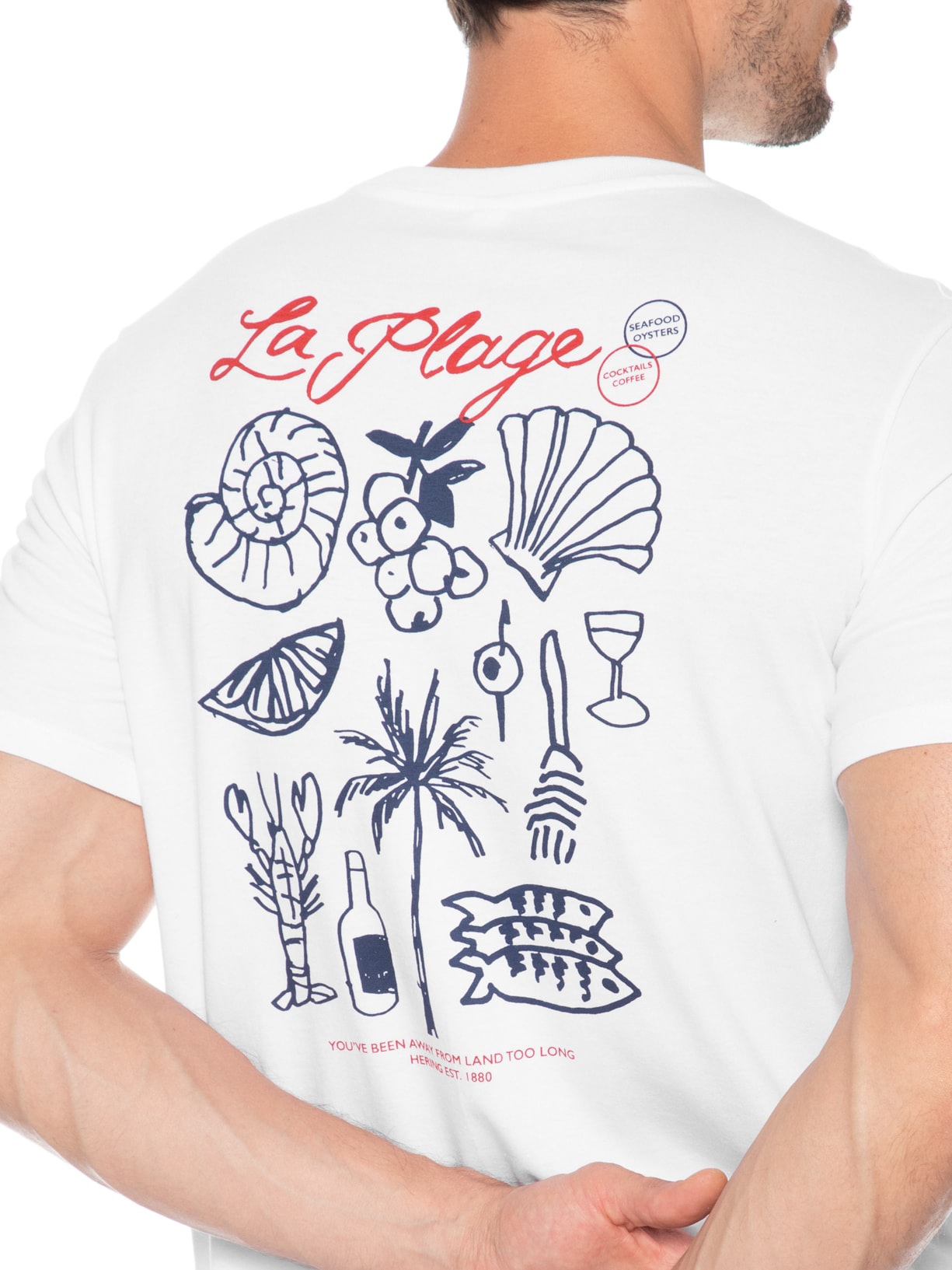 Camiseta Masculina Estampada La Palge Branco Hering