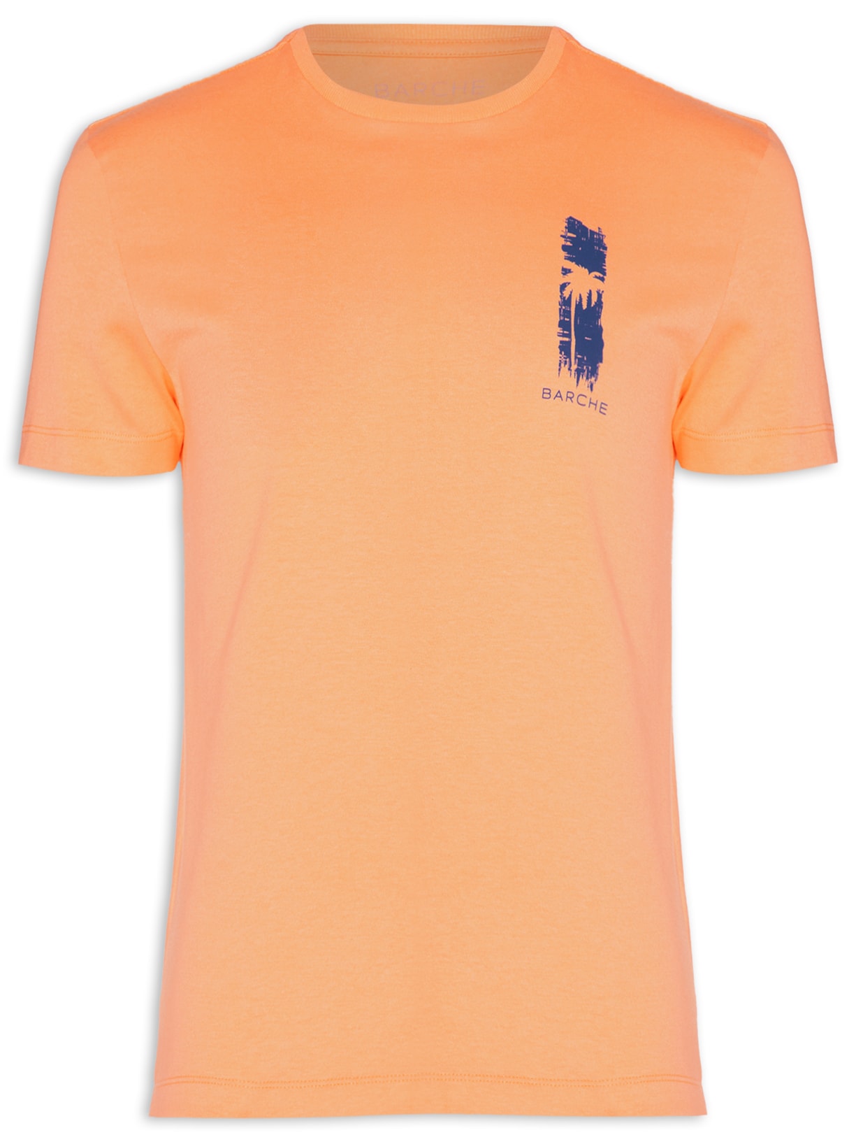 Camiseta Masculina Estampada - Laranja