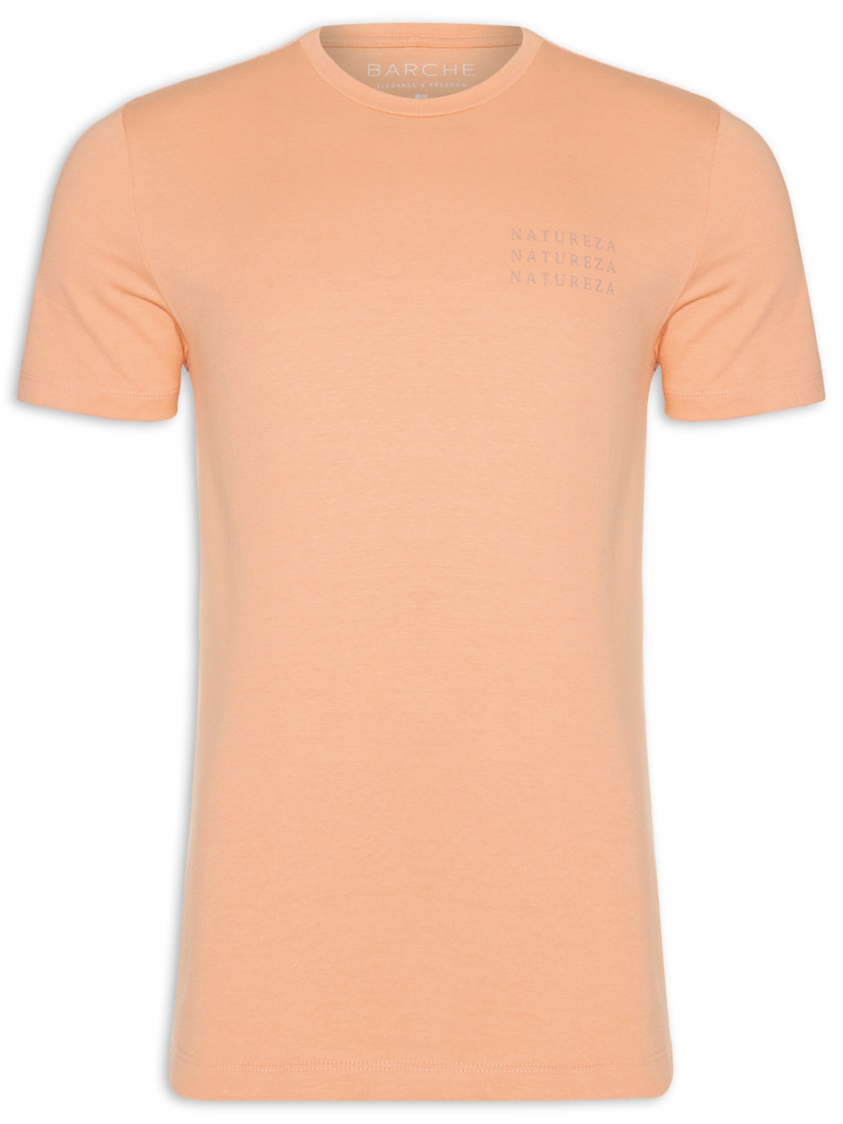 Camiseta Masculina Estampada - Laranja