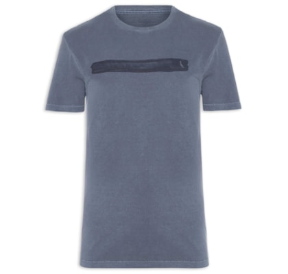 Camiseta Masculina Estampada Listra – Azul