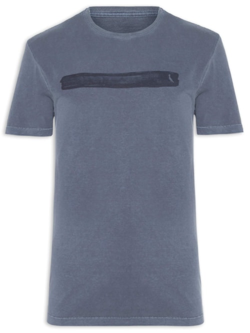 Camiseta Masculina Estampada Listra – Azul