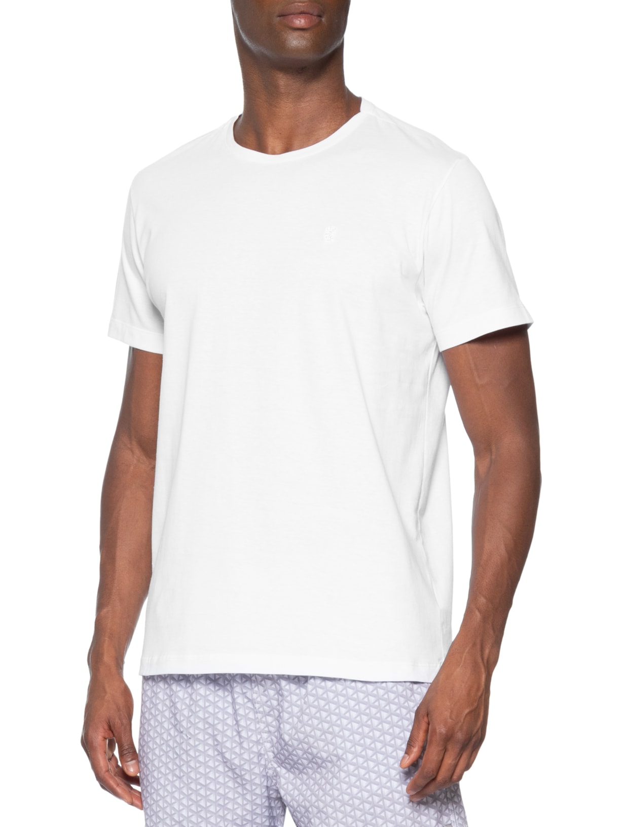Camiseta Masculina Estampada Logo Feeling Good Branco Sergio K