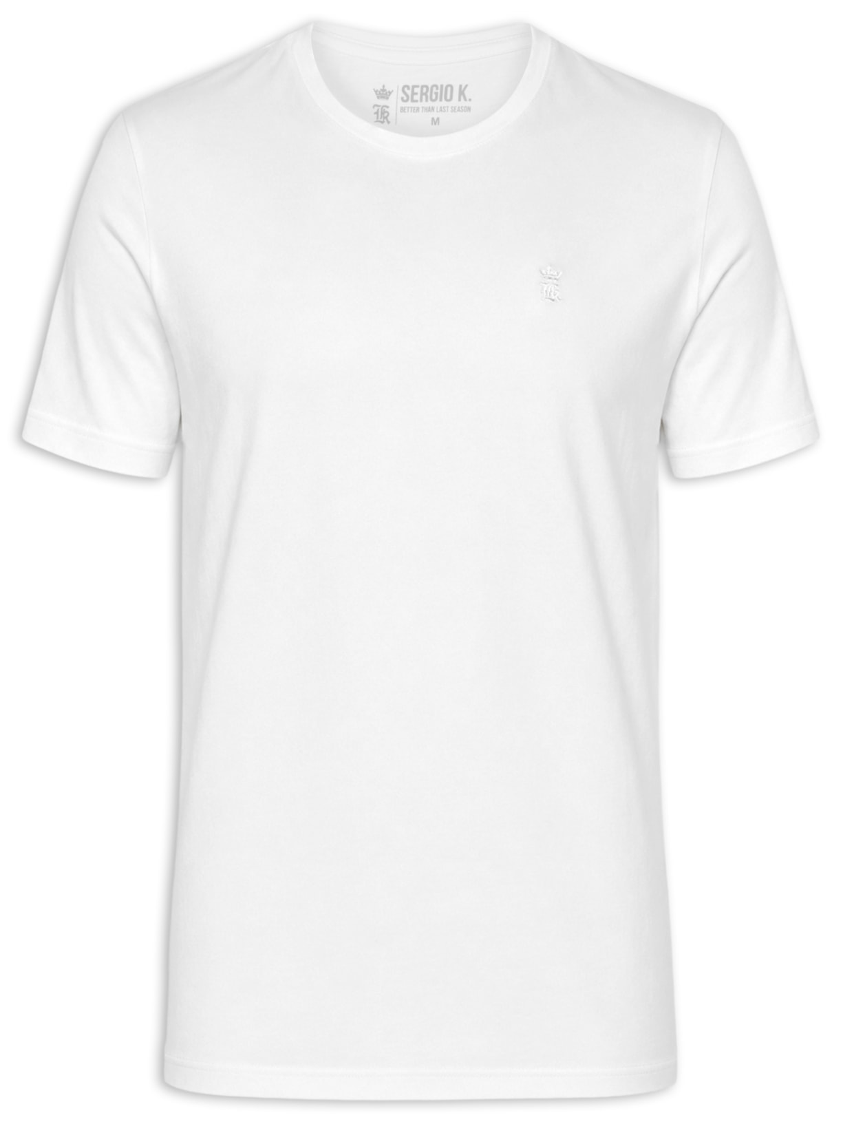Camiseta Masculina Estampada Logo Feeling Good – Branco Sergio K