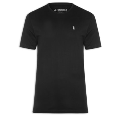 Camiseta Masculina Estampada Logo Mania Pixels - Preto