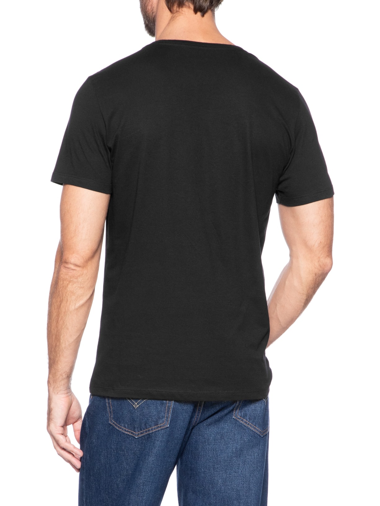 Camiseta Masculina Estampada Logo Mania Preto Sergio K
