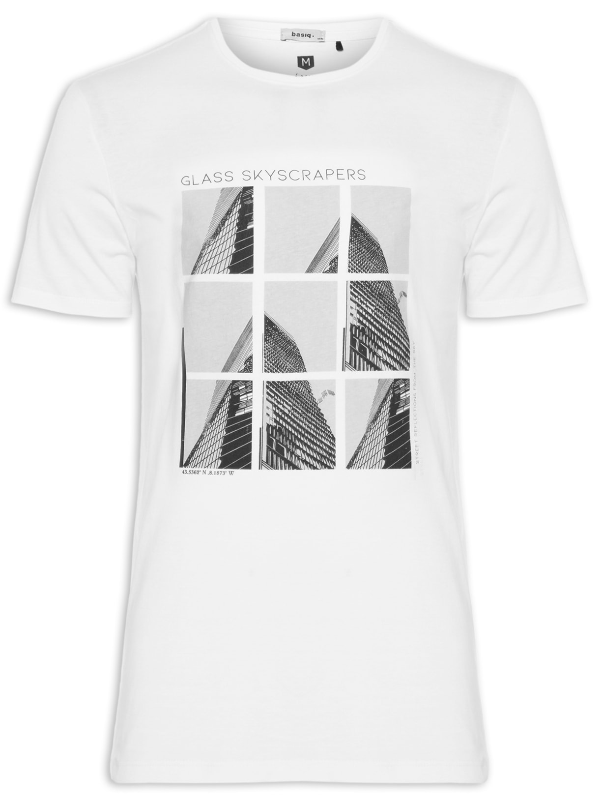 Camiseta Masculina Estampada Manga Curta - Branco