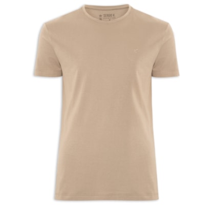 Camiseta Masculina Estampada Marathon - Bege