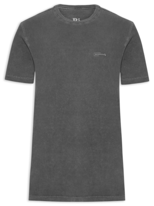 Camiseta Masculina Estampada Minimal - Preto