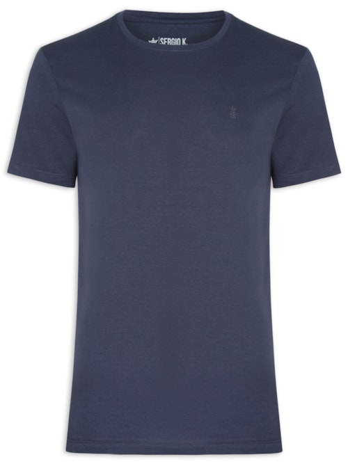 Camiseta Masculina Estampada Need Money For - Azul