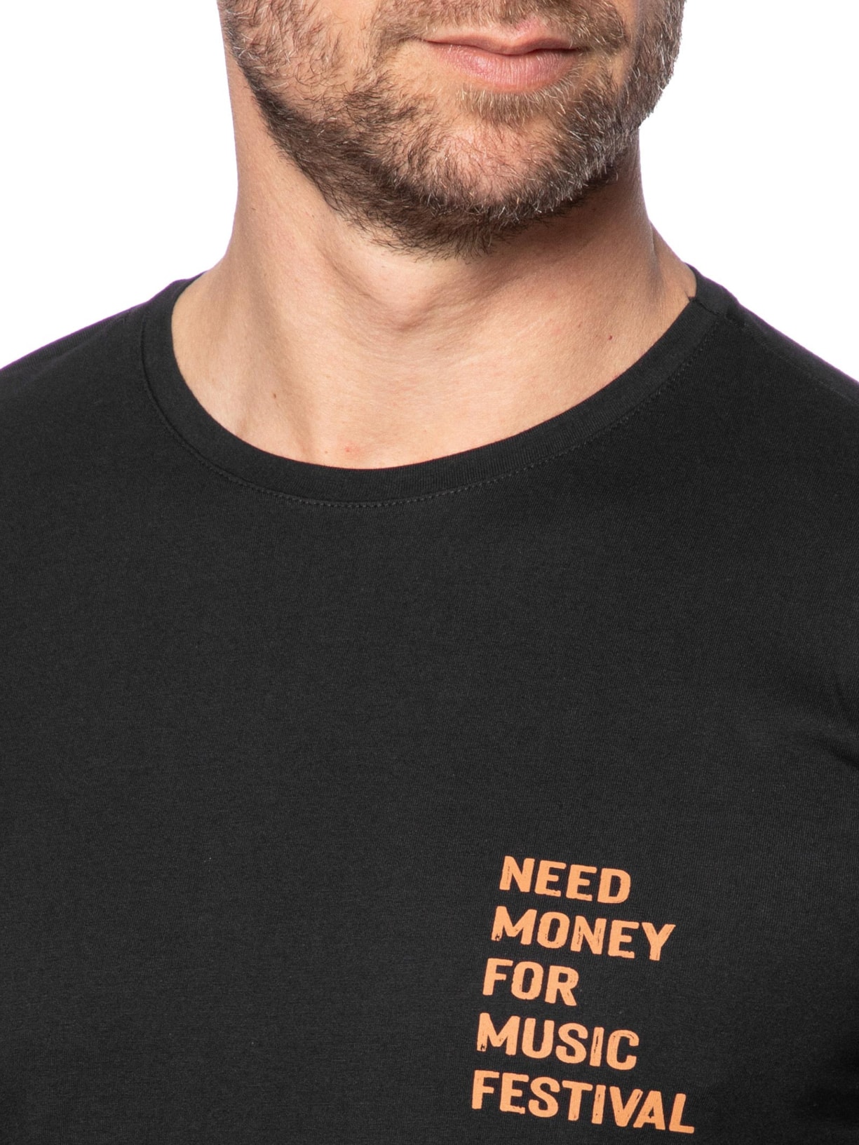 Camiseta Masculina Estampada Need Money Music Preto Sergio K