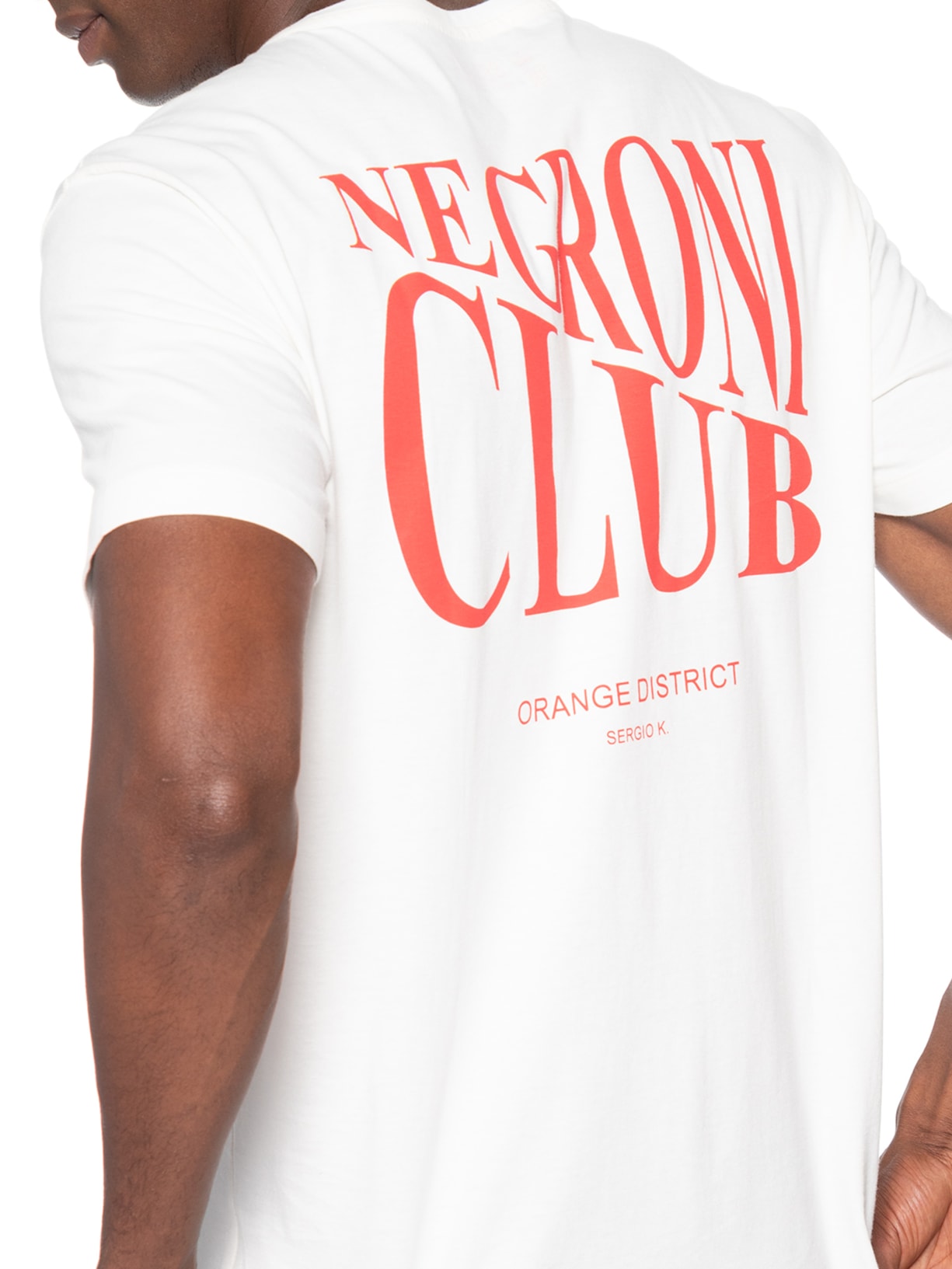 Camiseta Masculina Estampada Negroni Club – Branco Sergio K