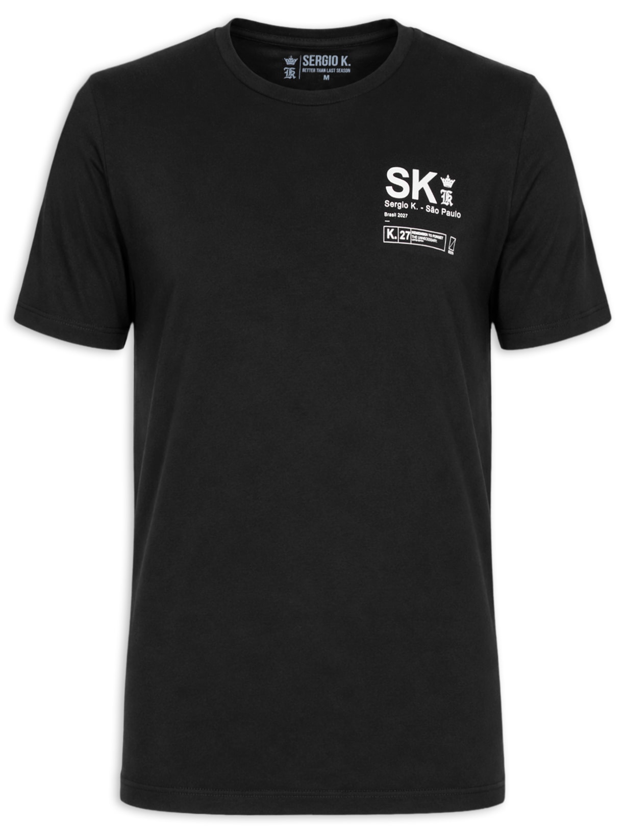 Camiseta Masculina Estampada New Logo – Preto Sergio K