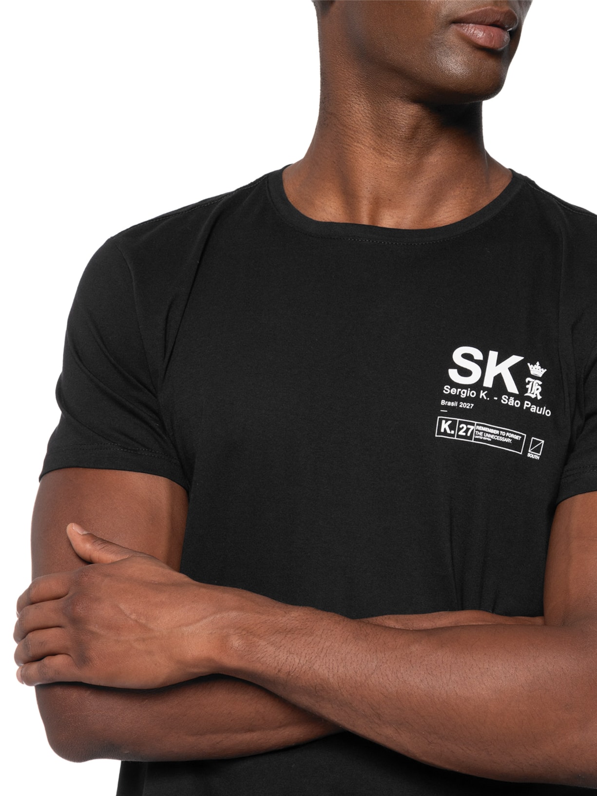 Camiseta Masculina Estampada New Logo – Preto Sergio K