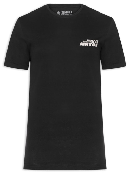 Camiseta Masculina Estampada no Substitute - Preto