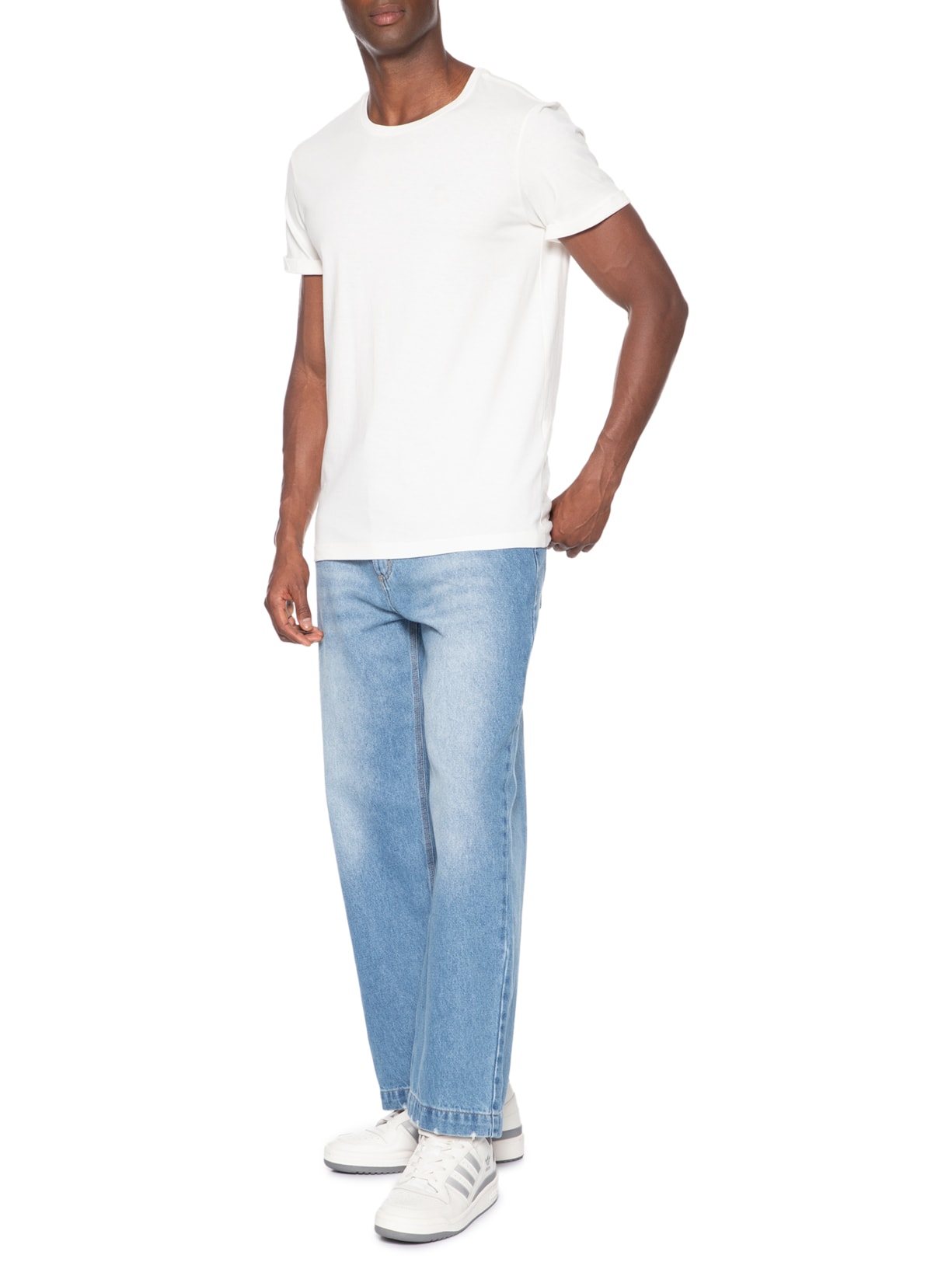 Camiseta Masculina Estampada Paradise Escape Branco Sergio K