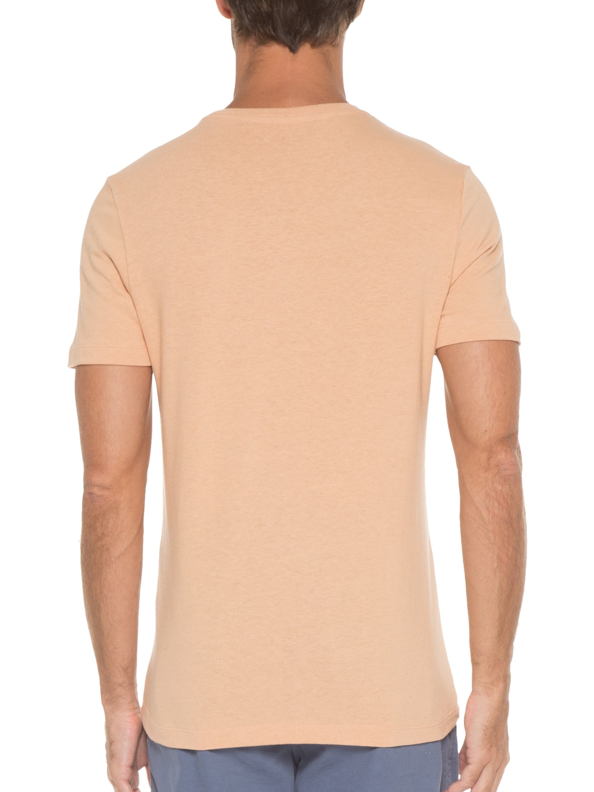 Camiseta Masculina Estampada Peixe Bege Barche