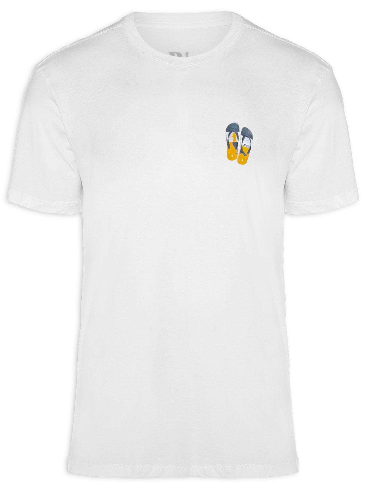 Camiseta Masculina Estampada Pica Pau Flip Flop - Off White